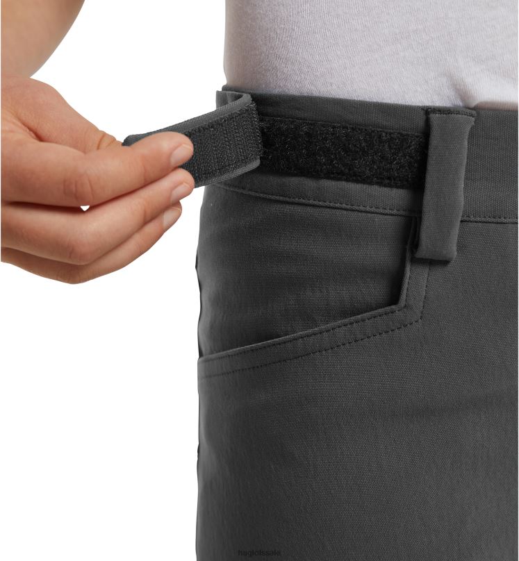 Magnetite/True Black Kids Haglofs Rugged Pant Junior Bottoms ZXT0L854