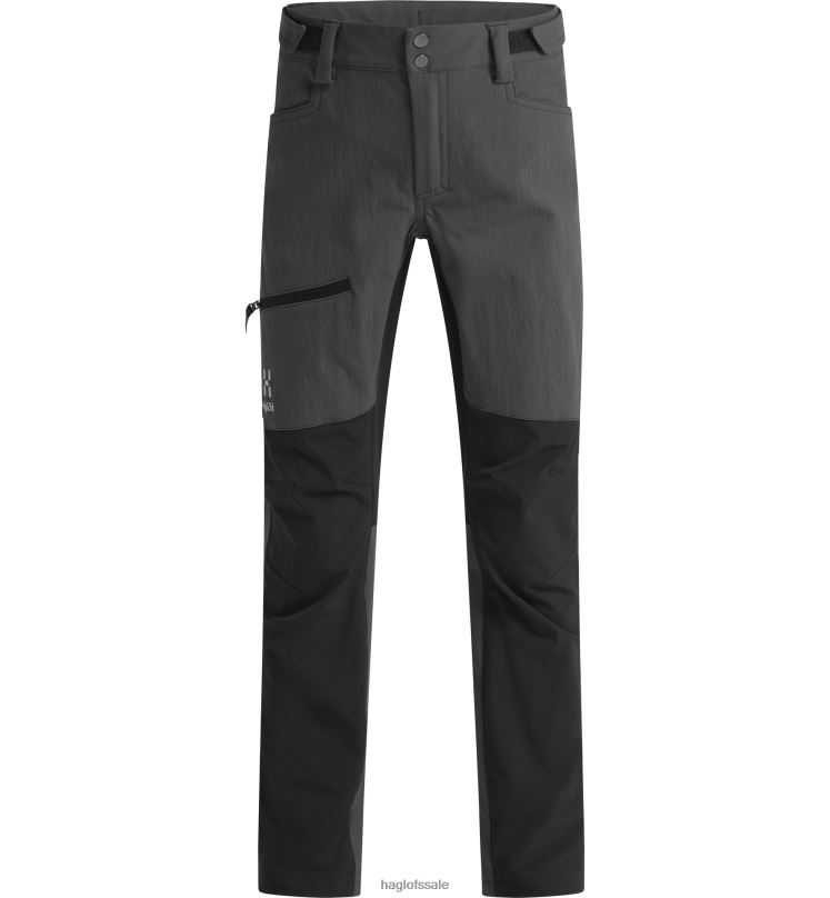 Magnetite/True Black Kids Haglofs Rugged Pant Junior Bottoms ZXT0L854