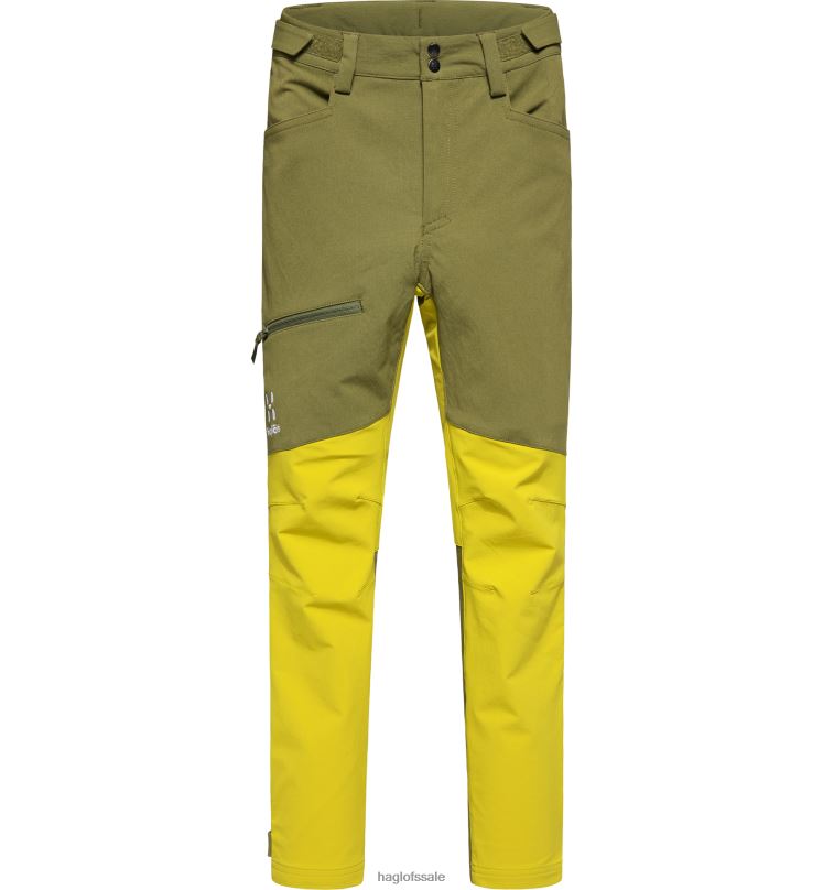 Olive Green/Aurora Kids Haglofs Rugged Pant Junior Bottoms ZXT0L853