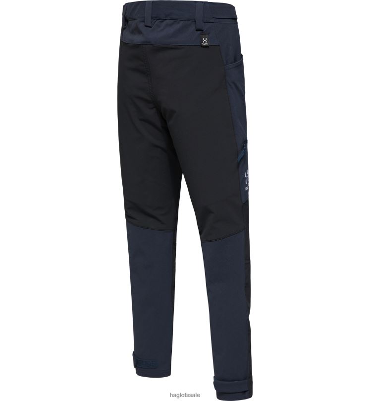 Tarn Blue/True Black Kids Haglofs Rugged Pant Junior Bottoms ZXT0L851
