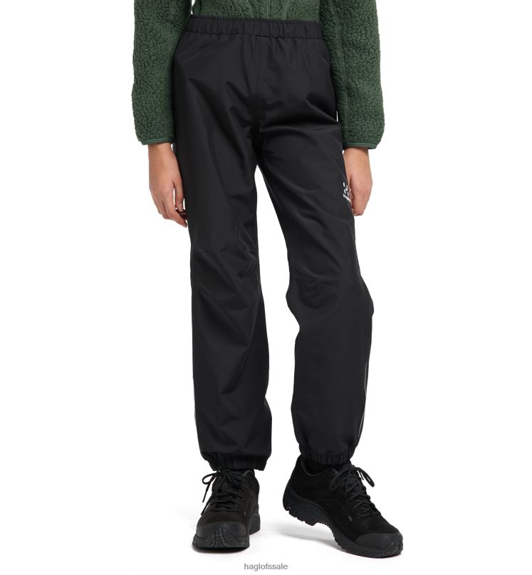 True Black Kids Haglofs Mila Pant Junior Bottoms ZXT0L849