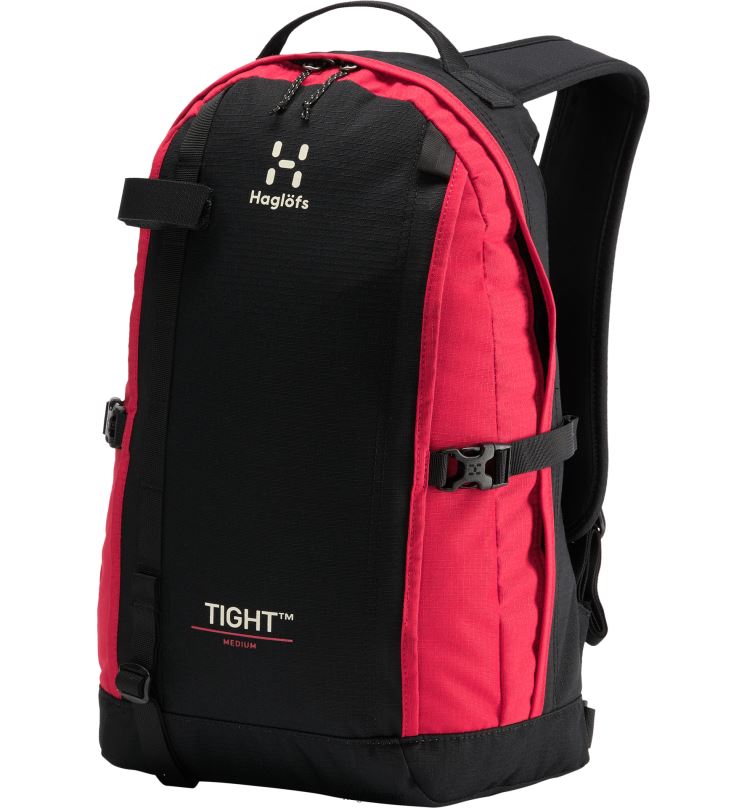 True Black/Scarlet Red Men Haglofs Tight Medium Backpacks & Bags ZXT0L430