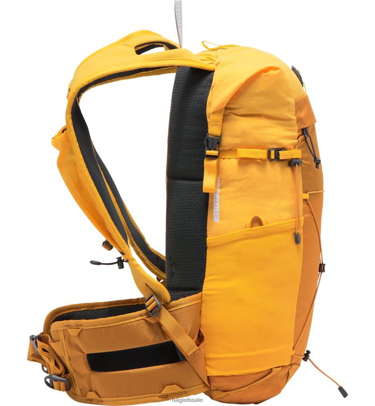Desert Yellow/Sunny Yellow Men Haglofs L.I.M Airak 14 Backpacks & Bags ZXT0L477