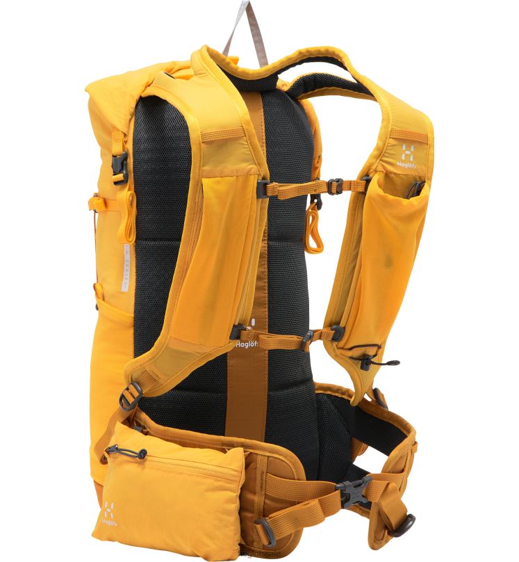 Desert Yellow/Sunny Yellow Men Haglofs L.I.M Airak 14 Backpacks & Bags ZXT0L477