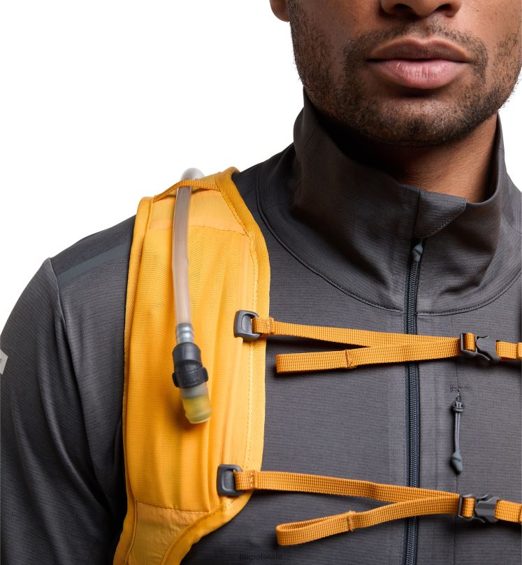 Desert Yellow/Sunny Yellow Men Haglofs L.I.M Airak 14 Backpacks & Bags ZXT0L477