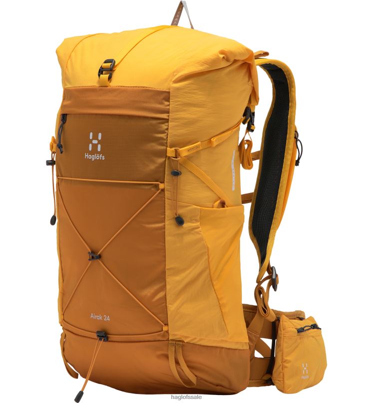 Desert Yellow/Sunny Yellow Men Haglofs L.I.M Airak 24 Backpacks & Bags ZXT0L474