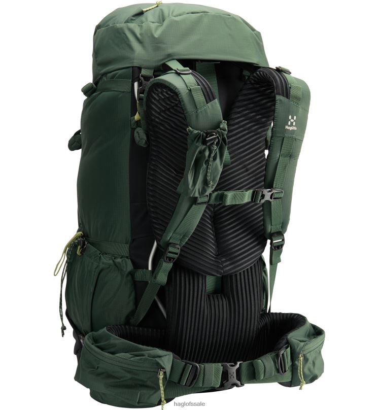 Fjell Green/True Black Men Haglofs Rugged Mountain 60 Backpacks & Bags ZXT0L485
