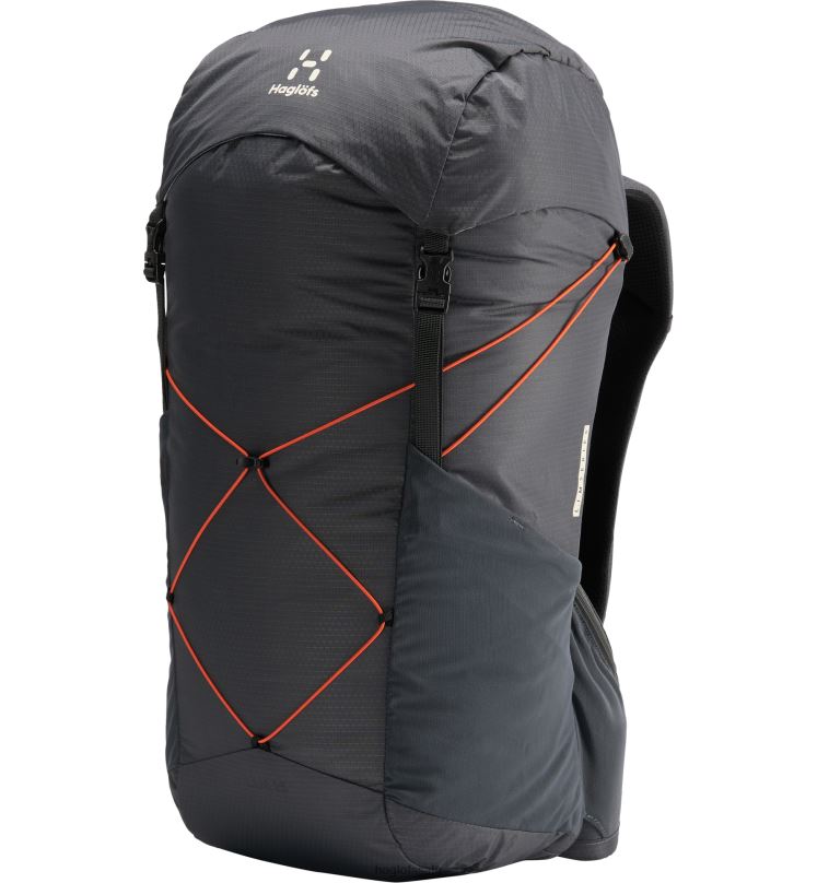 Magnetite/Flame Orange Men Haglofs L.I.M 25 Backpacks & Bags ZXT0L463