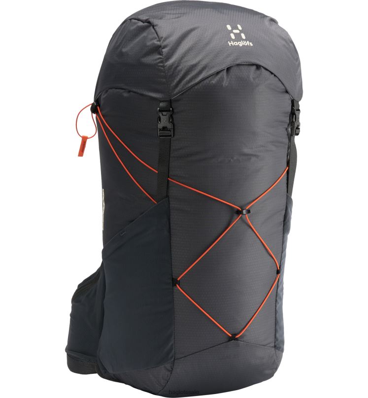 Magnetite/Flame Orange Men Haglofs L.I.M 25 Backpacks & Bags ZXT0L463