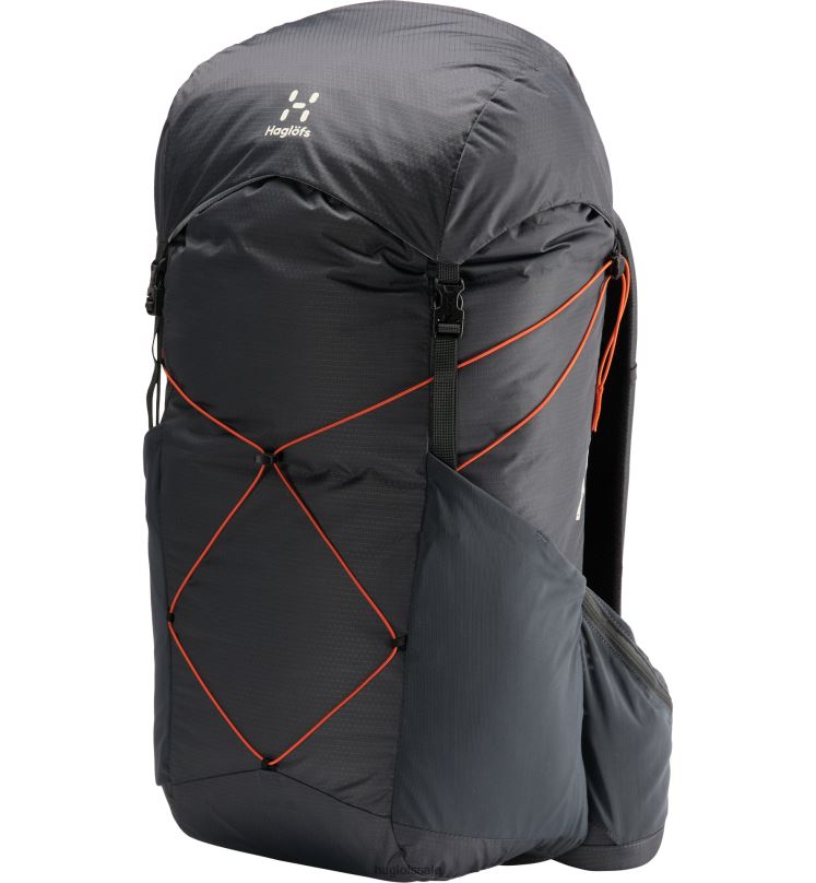 Magnetite/Flame Orange Men Haglofs L.I.M 35 Backpacks & Bags ZXT0L458