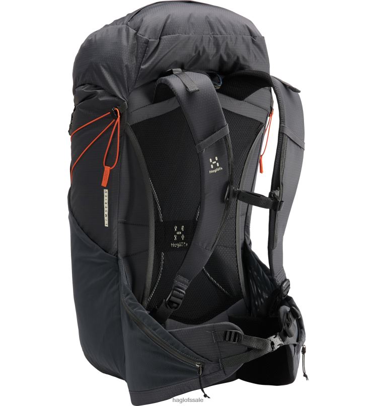 Magnetite/Flame Orange Men Haglofs L.I.M 35 Backpacks & Bags ZXT0L458