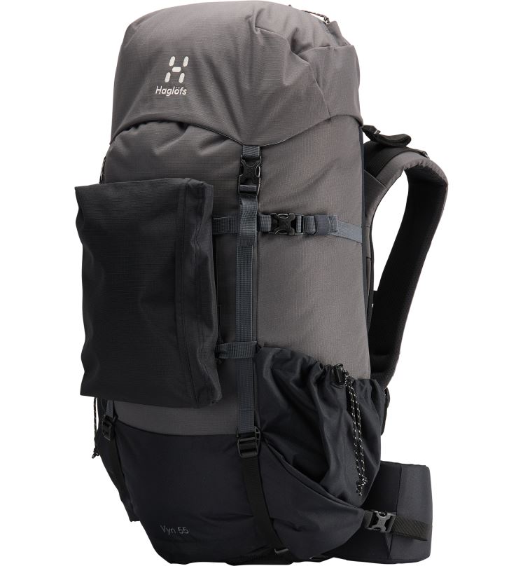 Magnetite/True Black Men Haglofs Vyn 55 Backpacks & Bags ZXT0L478