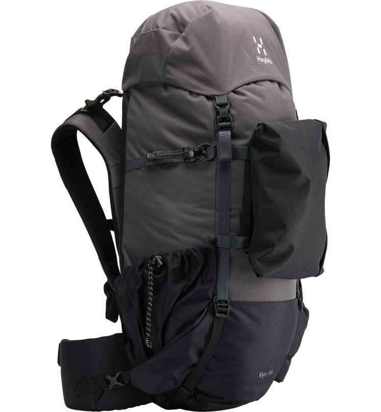 Magnetite/True Black Men Haglofs Vyn 55 Backpacks & Bags ZXT0L478