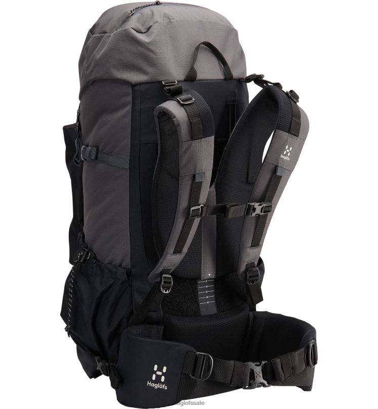 Magnetite/True Black Men Haglofs Vyn 55 Backpacks & Bags ZXT0L478