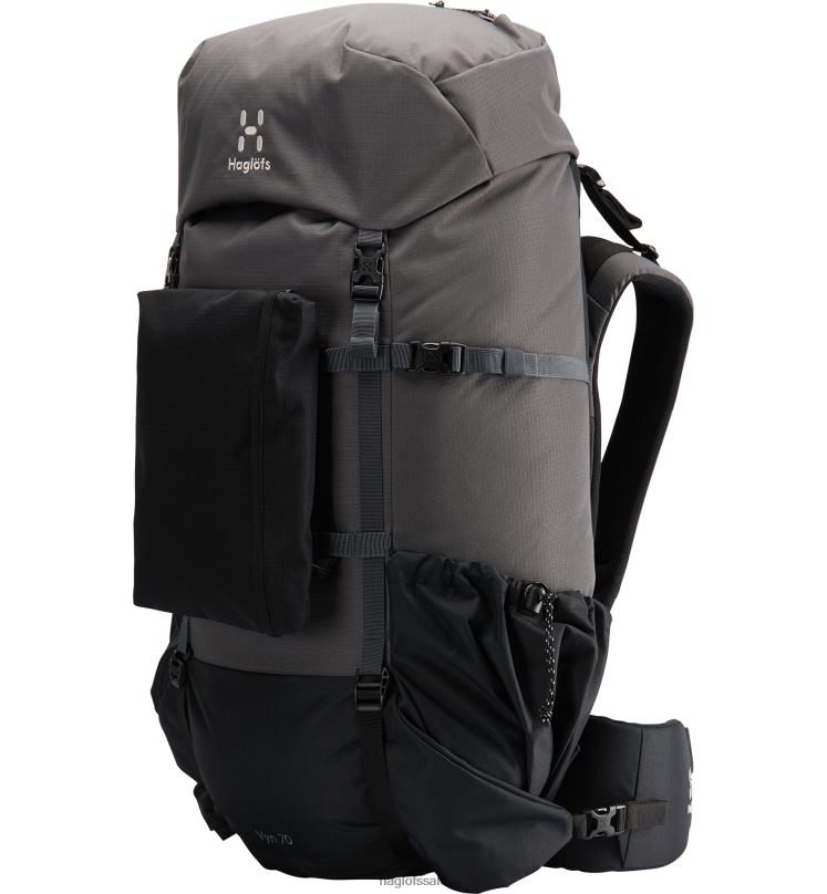 Magnetite/True Black Men Haglofs Vyn 70 Backpacks & Bags ZXT0L480