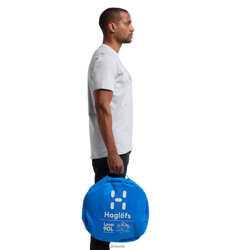 Nordic Blue Men Haglofs Lava 90 Backpacks & Bags ZXT0L467