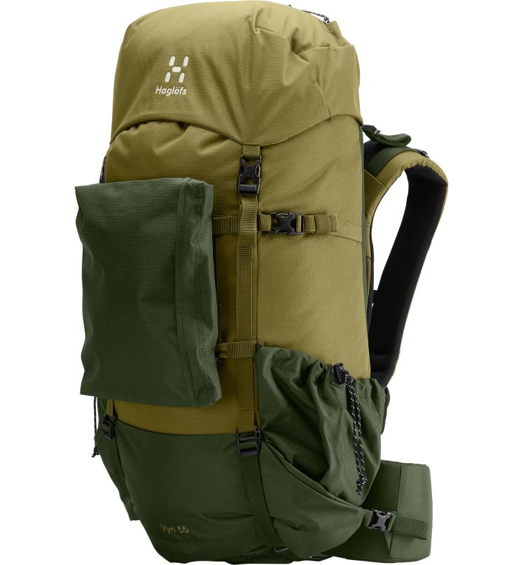 Seaweed Green/Olive Green Men Haglofs Vyn 55 Backpacks & Bags ZXT0L479