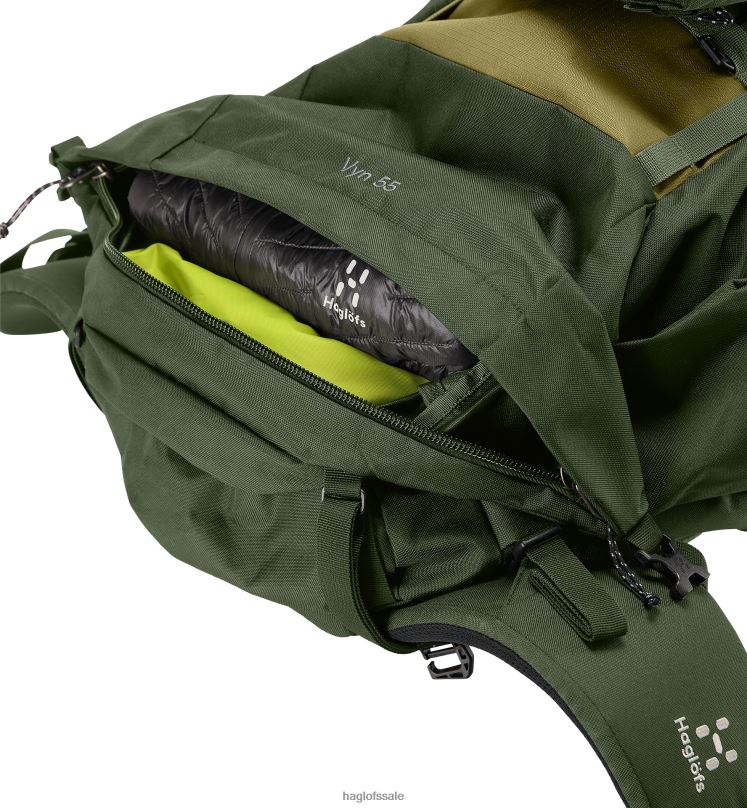 Seaweed Green/Olive Green Men Haglofs Vyn 55 Backpacks & Bags ZXT0L479