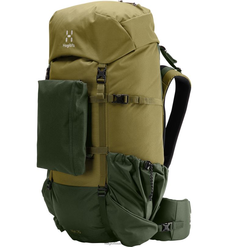 Seaweed Green/Olive Green Men Haglofs Vyn 70 Backpacks & Bags ZXT0L481