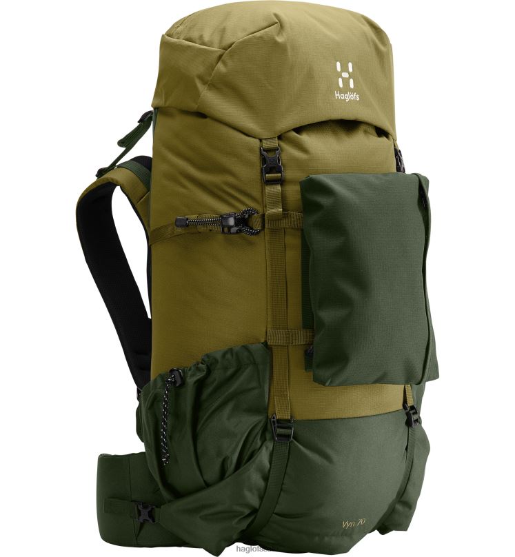 Seaweed Green/Olive Green Men Haglofs Vyn 70 Backpacks & Bags ZXT0L481