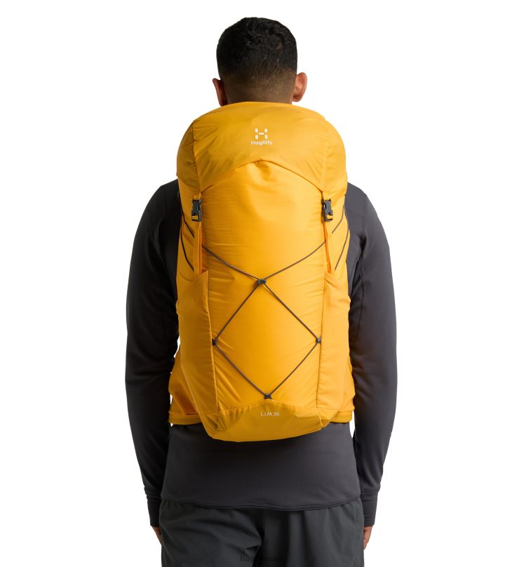 Sunny Yellow Men Haglofs L.I.M 35 Backpacks & Bags ZXT0L460