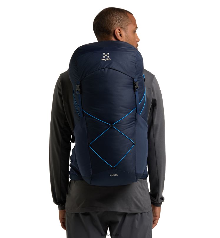 Tarn Blue Men Haglofs L.I.M 35 Backpacks & Bags ZXT0L457