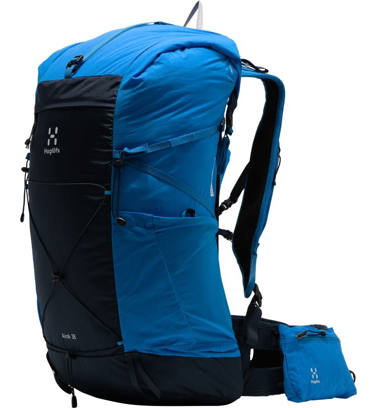 Tarn Blue/Nordic Blue Men Haglofs L.I.M Airak 38 Backpacks & Bags ZXT0L471