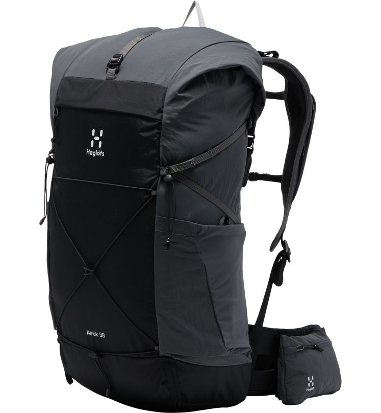 True Black/Magnetite Men Haglofs L.I.M Airak 38 Backpacks & Bags ZXT0L470