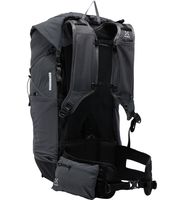 True Black/Magnetite Men Haglofs L.I.M Airak 38 Backpacks & Bags ZXT0L470