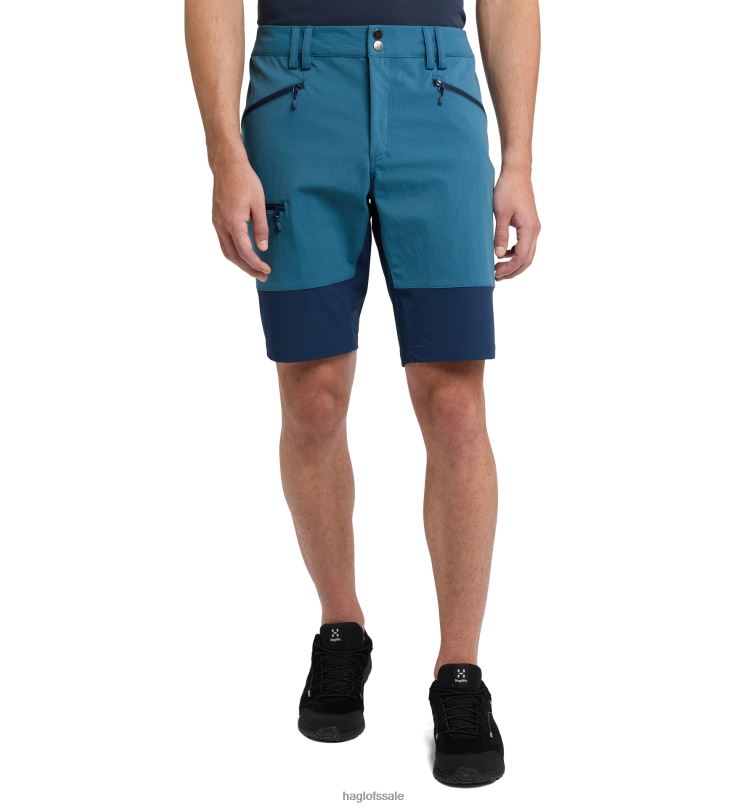 Dark Ocean/Tarn Blue Men Haglofs Mid Slim Shorts Bottoms ZXT0L388