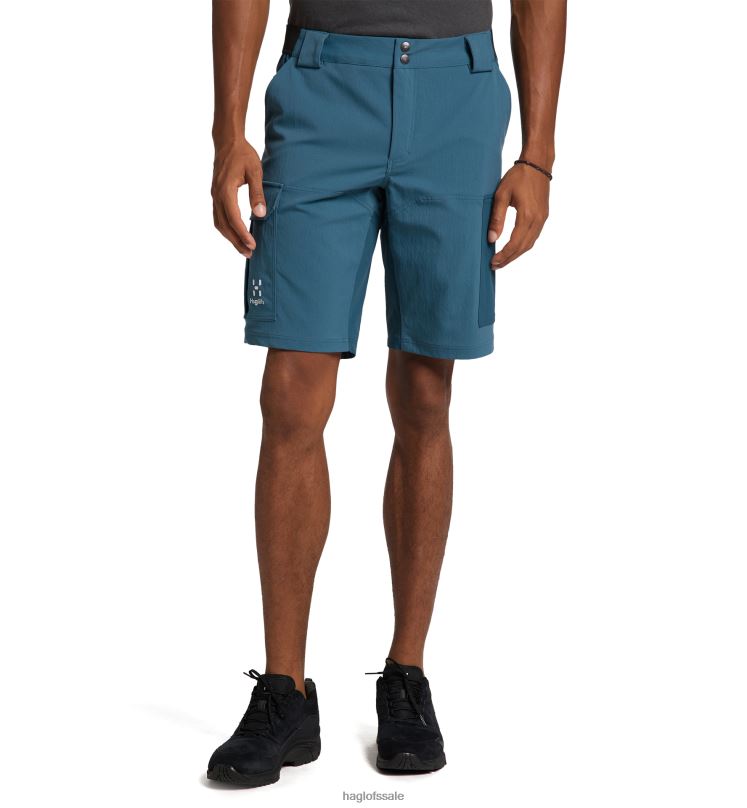 Dark Ocean/Tarn Blue Men Haglofs Rugged Standard Shorts Bottoms ZXT0L384