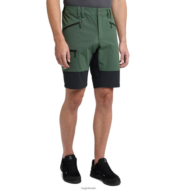 Fjell Green/True Black Men Haglofs Mid Slim Shorts Bottoms ZXT0L361