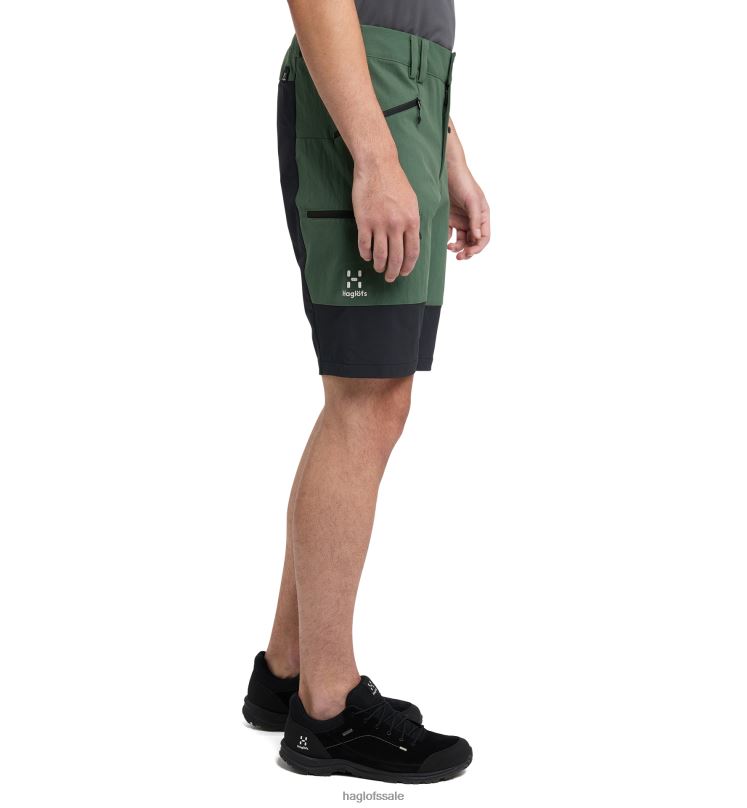 Fjell Green/True Black Men Haglofs Mid Slim Shorts Bottoms ZXT0L361