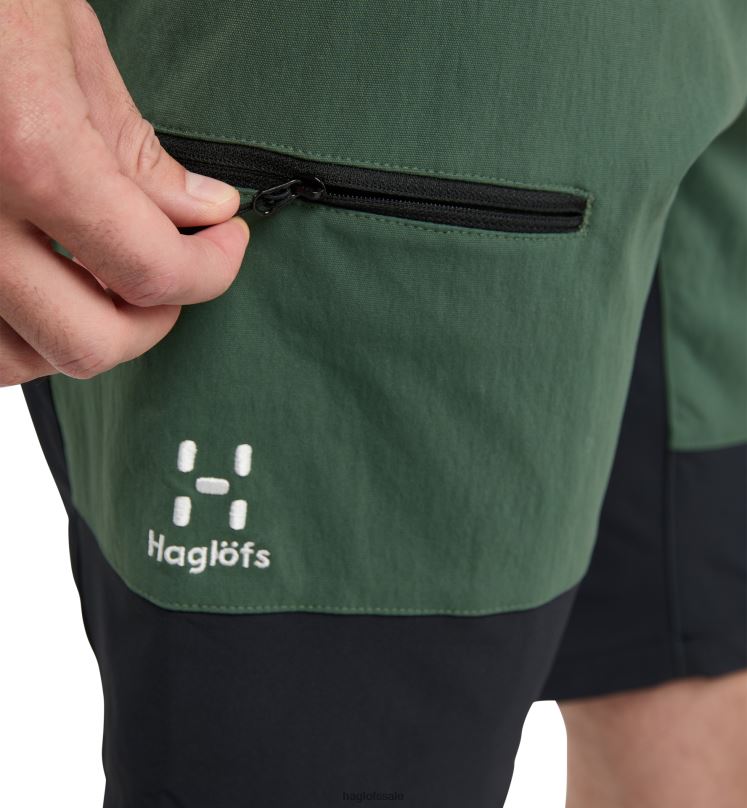 Fjell Green/True Black Men Haglofs Mid Slim Shorts Bottoms ZXT0L361