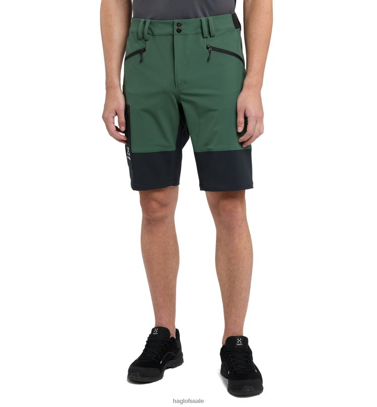 Fjell Green/True Black Men Haglofs Rugged Slim Shorts Bottoms ZXT0L353