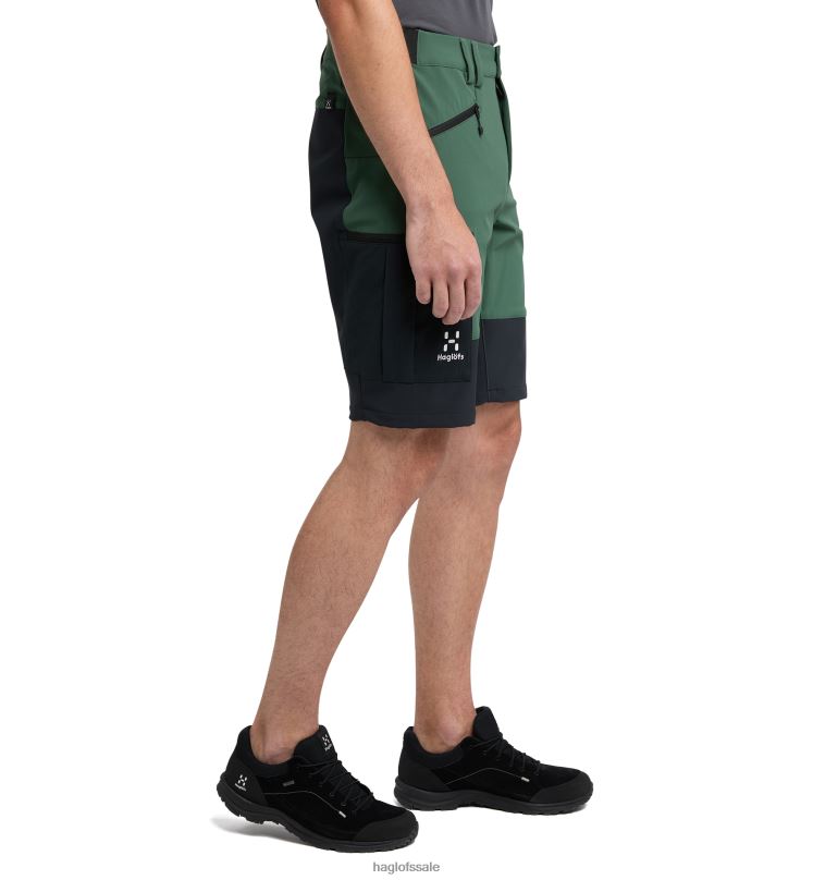 Fjell Green/True Black Men Haglofs Rugged Slim Shorts Bottoms ZXT0L353