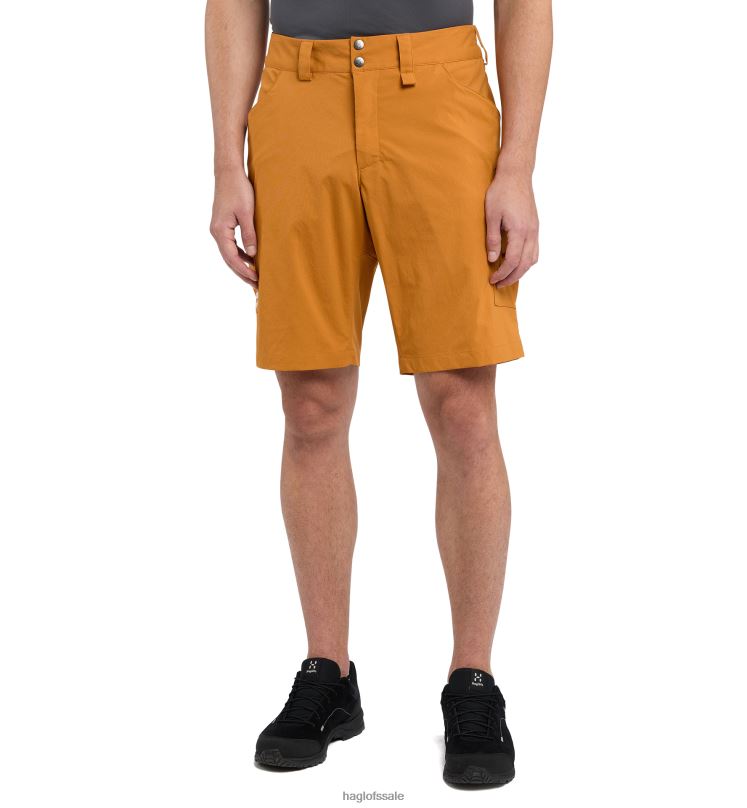Golden Brown Men Haglofs Mid Standard Shorts Bottoms ZXT0L355