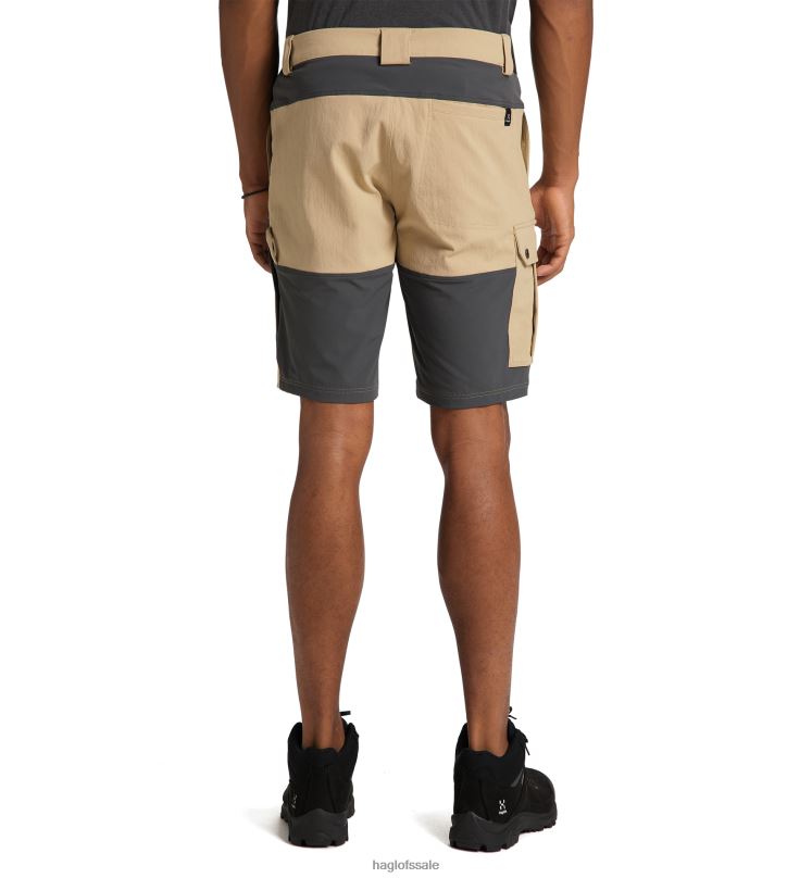 Sand/Magnetite Men Haglofs Rugged Standard Shorts Bottoms ZXT0L390