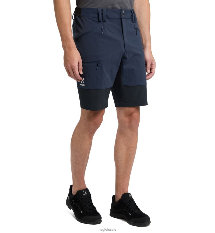 Tarn Blue/True Black Men Haglofs Mid Slim Shorts Bottoms ZXT0L360