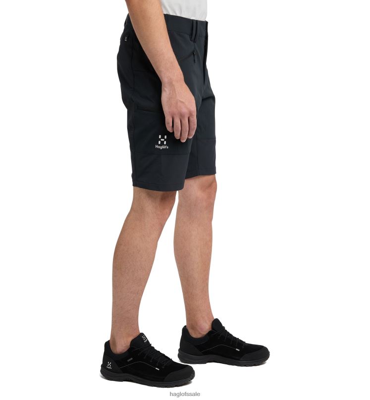 True Black Men Haglofs Mid Slim Shorts Bottoms ZXT0L358