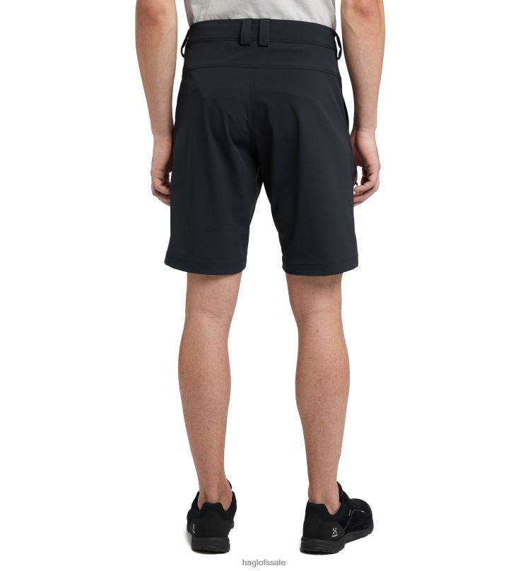 True Black Men Haglofs Softshell Shorts Bottoms ZXT0L366