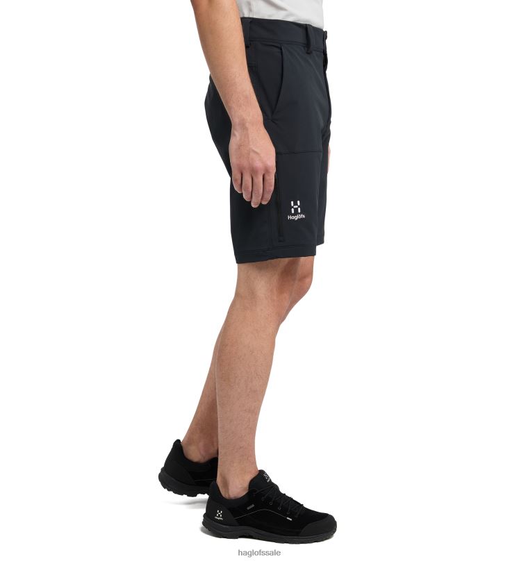 True Black Men Haglofs Softshell Shorts Bottoms ZXT0L366