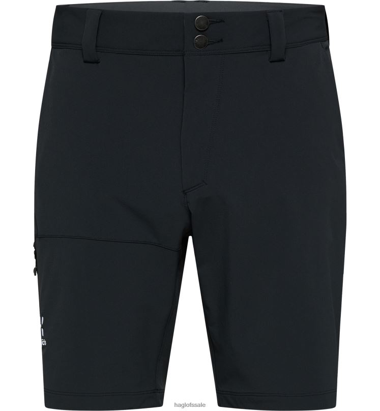 True Black Men Haglofs Softshell Shorts Bottoms ZXT0L366