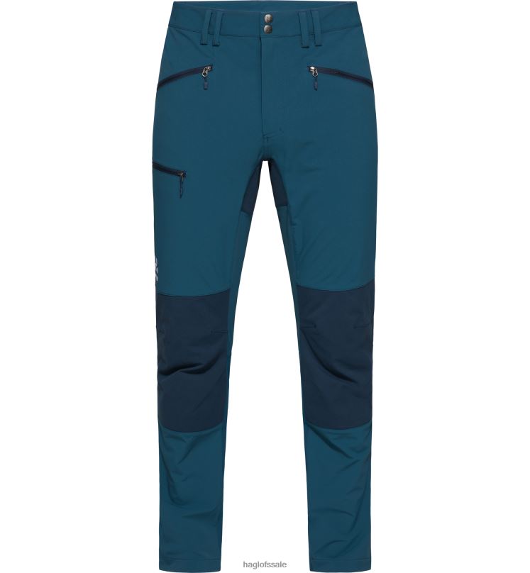 Dark Ocean/Tarn Blue Men Haglofs Mid Slim Pant Bottoms ZXT0L347