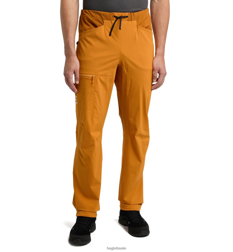 Desert Yellow/Golden Brown Men Haglofs Roc Lite Standard Pant Bottoms ZXT0L306