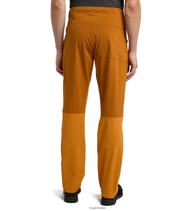 Desert Yellow/Golden Brown Men Haglofs Roc Lite Standard Pant Bottoms ZXT0L306