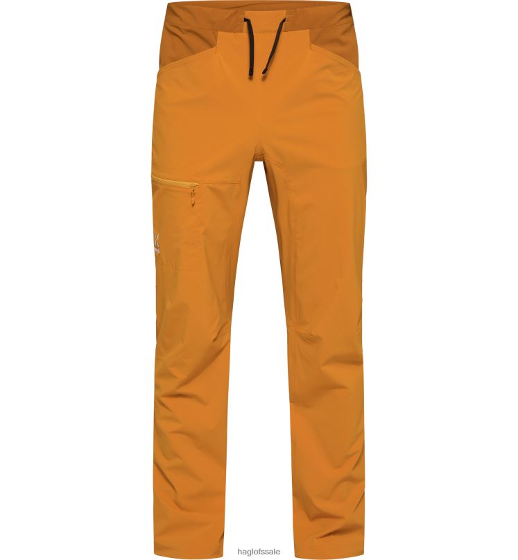 Desert Yellow/Golden Brown Men Haglofs Roc Lite Standard Pant Bottoms ZXT0L306