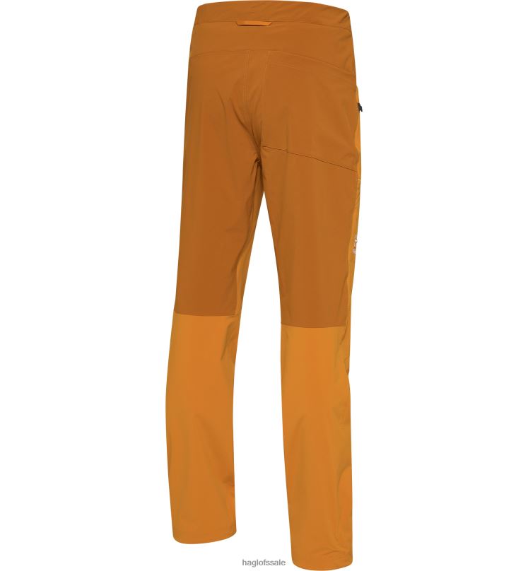 Desert Yellow/Golden Brown Men Haglofs Roc Lite Standard Pant Bottoms ZXT0L306