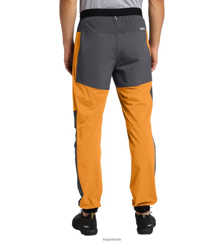 Desert Yellow/Magnetite Men Haglofs L.I.M Rugged Pant Bottoms ZXT0L318