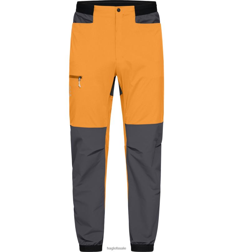 Desert Yellow/Magnetite Men Haglofs L.I.M Rugged Pant Bottoms ZXT0L318